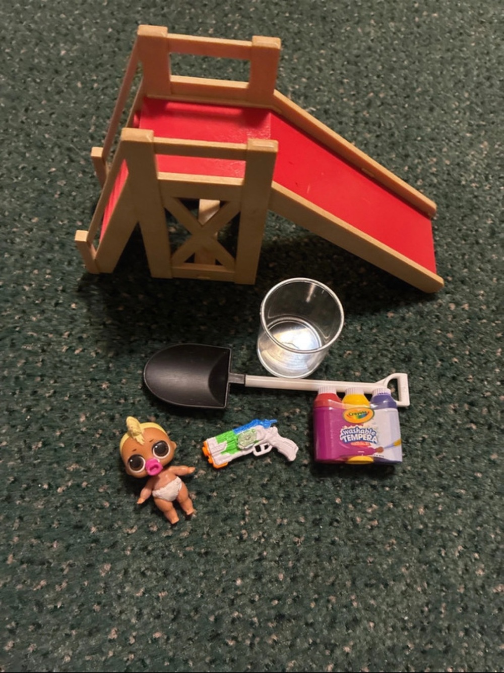 L.O.L. Surprise Little Racer Boi Playset with Red Slide and Accessories